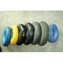 Wheel Barrow Tire 4.80/4.00-8 Solid PU Foam Rubber Wheel